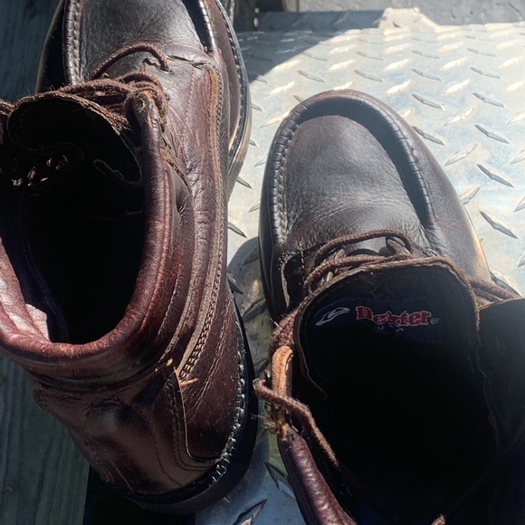Vintage Dexter ROF Made In USA Leather Lace Up Boot Sz 7.5W - Picture 7 of 14